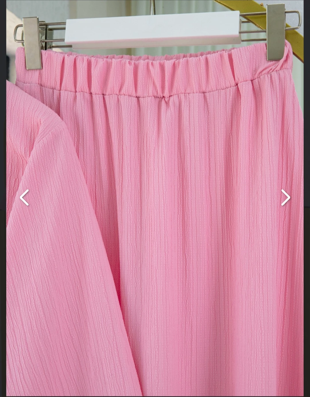 Pembe Önü bağlamalı etekli krinkıl takım